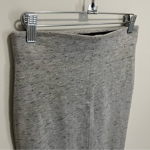Aritzia Wilfred Lis Skirt High Rise Pull On Pencil Skirt Heathered Gray - Picture 9 of 12
